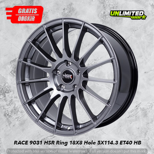 Pelek Mobil Xpander, Innova, Civic R18 - Velg HSR RACE Model Jari Jari Ring 18
