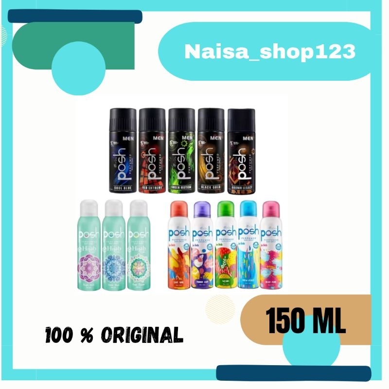 posh parfum 150 ml/posh body spray 150ml/minyak wangi pish 150 ml/posh perfum 150 ml