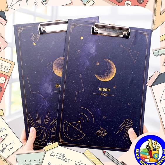 

Update Gembira Papan Jalan Papan Ujian Clipboard A4 Motif Space AT76