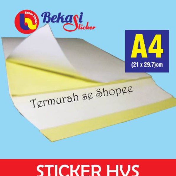 

Update Terunik stiker hvs doff A4 1 pak 5 lembar relis kuning
