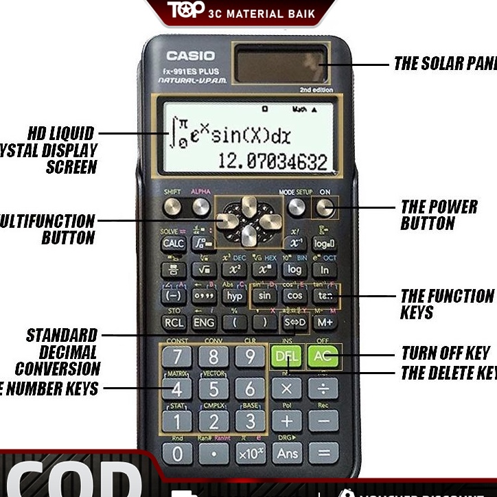 

Sekarang Diskon Kalkulator Scientific Casio ilmiah 991ESPlus Kalkulator Casio Scientific Calculator Casio Scientific