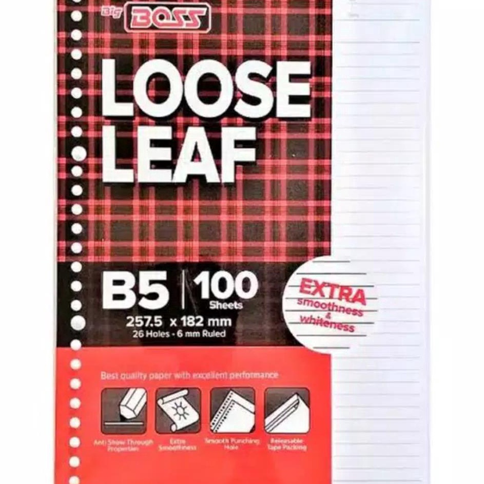 

Produk Viral DAVISBIGBOSS loose leaf Isi File Binder B5 1