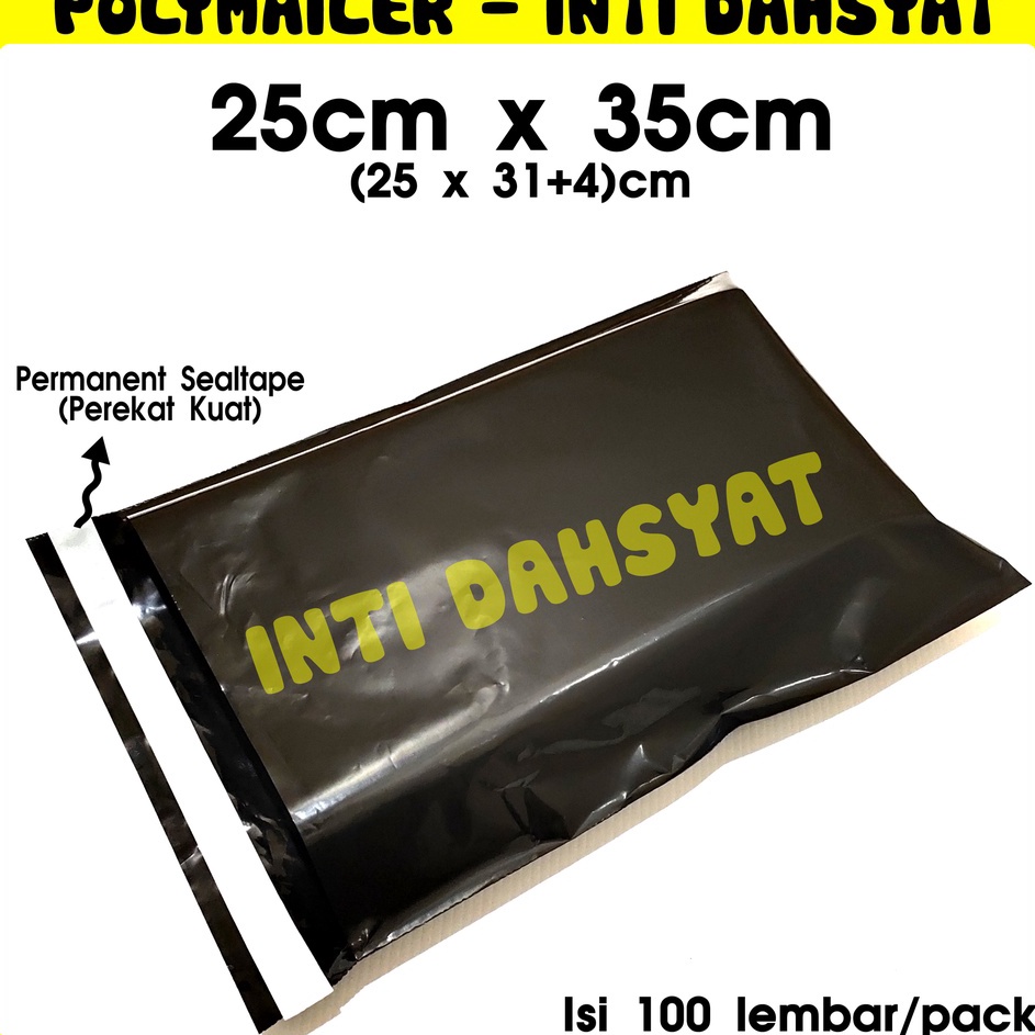 

Produk Istimewa POLYMAILER HITAM GLOSSY 25x35 25x31 4 Sealtape Isi 1lembarpack Plastik Packing Online Shop Murah KUALITAS BAGUS