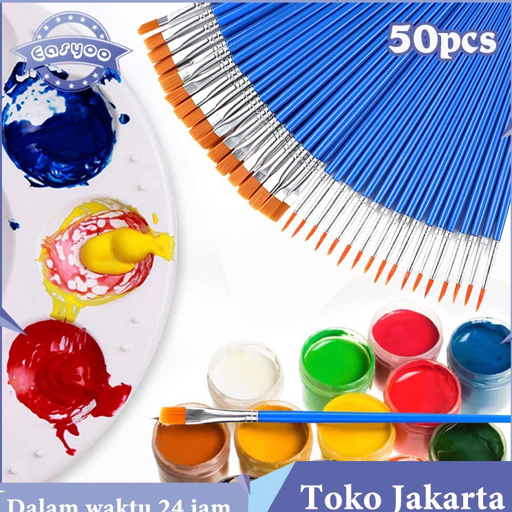 

Dijamin Ada 5pcs Set Kuas Lukis Lengkap Paintbrush Paint Brushes Brush Kuas Cat Air Cat Minyak Lukis