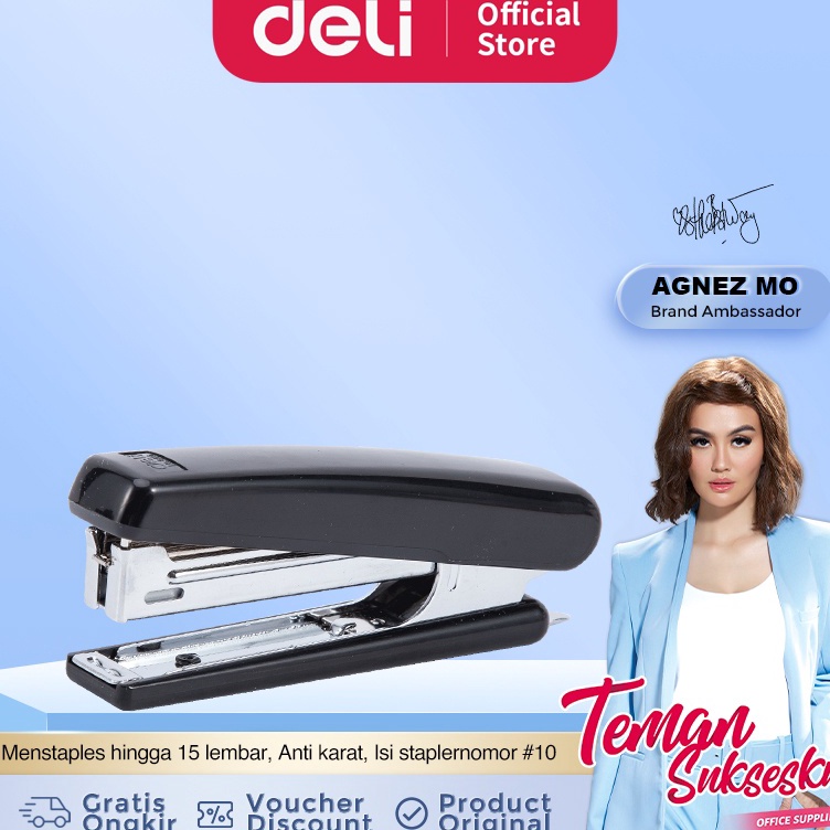 

Murah Bermutu Deli Stapler 1 15 Sheets hingga 2 kali staples E221