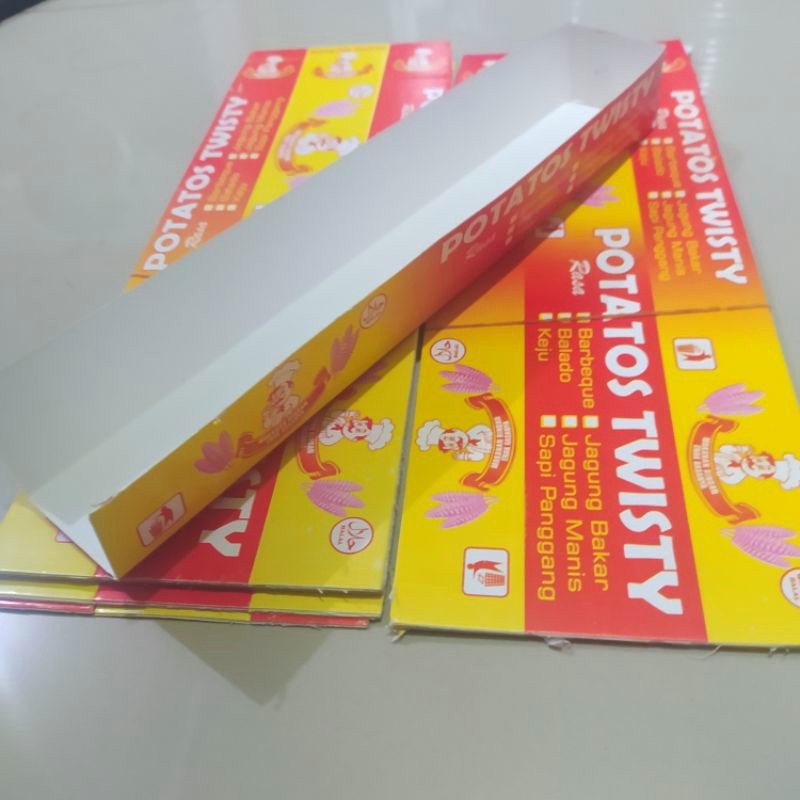 

300 Lembar kemasan kentang ulir / Wadah kentang ulir / Kotak kentang spiral