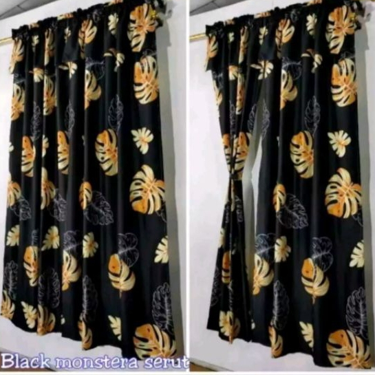 Gorden Pintu Serut Bahan halus 100  x 200 cm