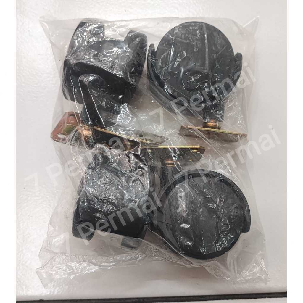 Roda plastik Divan 2 INCH / Roda etalase 2" / Roda kasur plastik set Model Plat