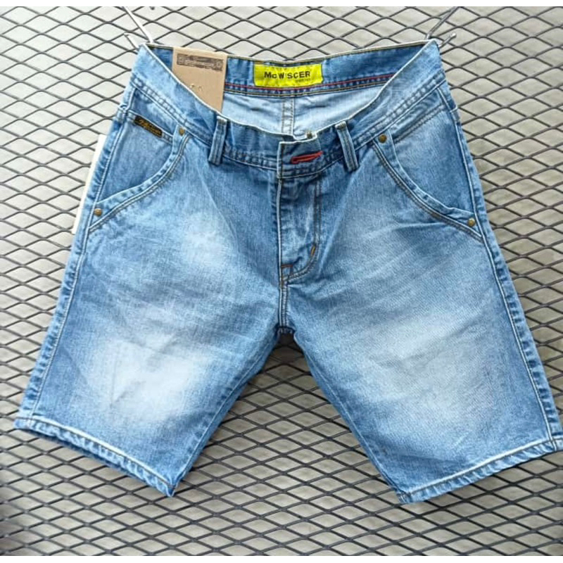 Celana pendek jeans pria/celana jeans pendek pria polos/celana jeans pendek pria sobek/celana pendek