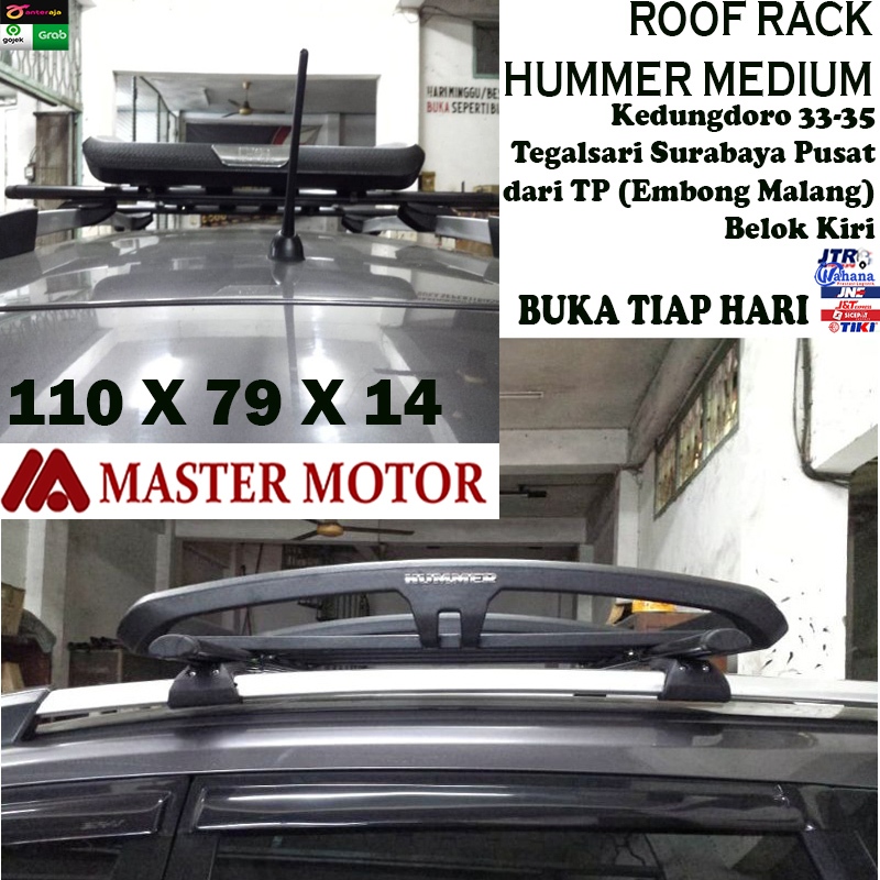 Rak Mobil Hummer Foxco Hitam MEDIUM/LARGE Roofrack Rack Rush Innova Pajero Fortuner Terios Kijang