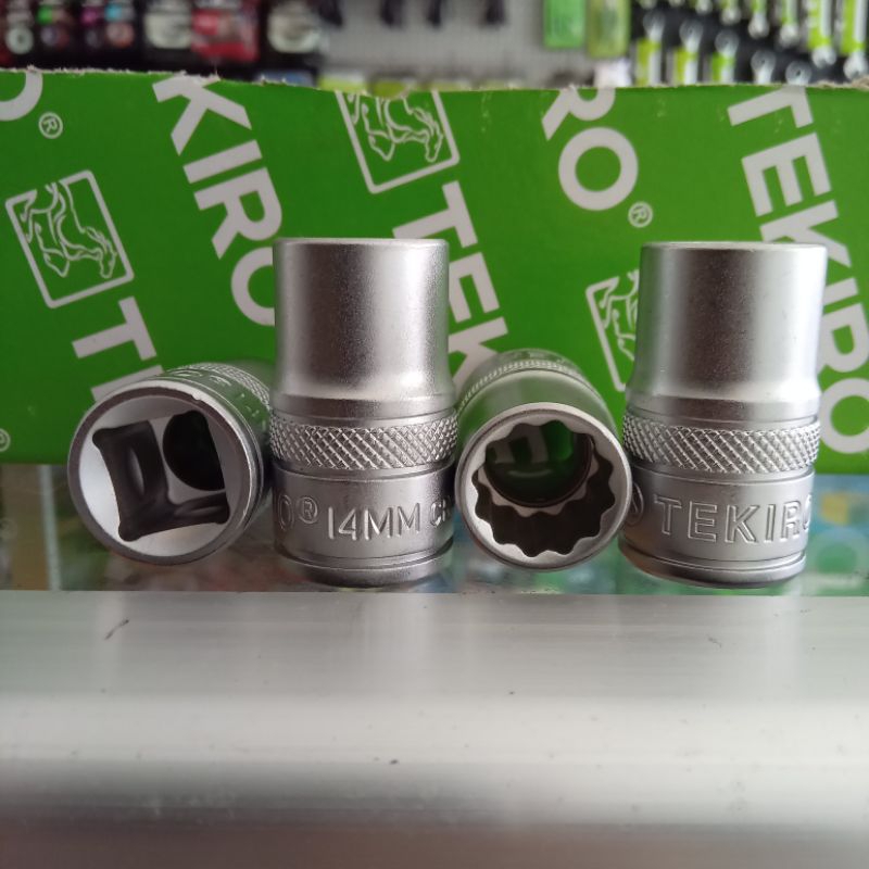 Tekiro mata shock sock 1/2 12pt 14mm anak kunci shock sock 14mm