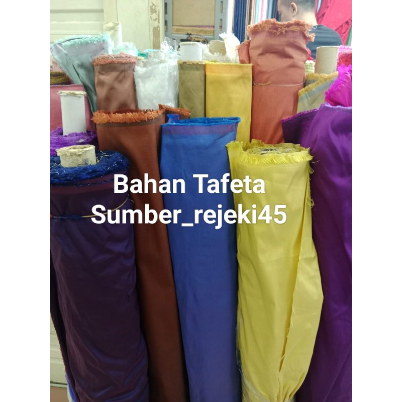 Bahan Kain Tafeta Jet Silk Tafeta Bahan Kebaya Tunik Dll