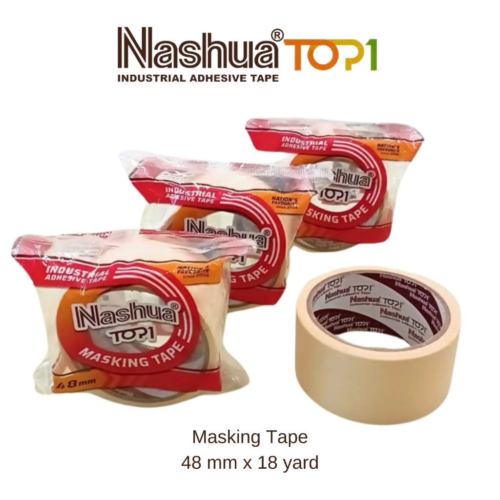 

[MURAH!] - Lakban Isolasi Kertas Nashua Top One