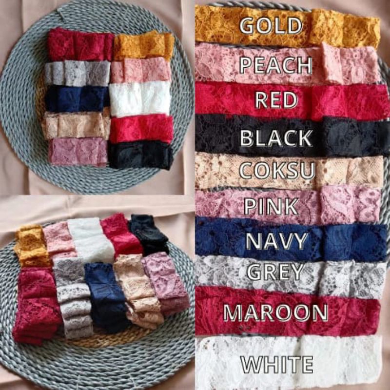 Ikat Pinggang Wanita Obi kebaya Pita BRUKAT/Sabuk Brukat