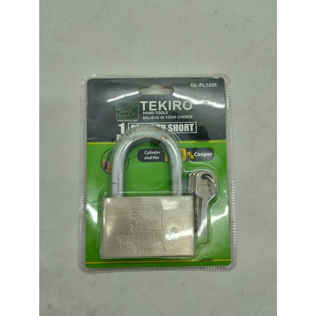 TEKIRO gembok Leher pendek 70 mm/Gembok anti maling/Gembok kuat/Gembok Besi Tekiro