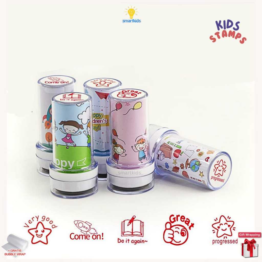 

Stempel Cap Warna Nilai Reward Checked Emoji Stamp Guru Anak Sekolah TK SD Paud Penilaian / Stationery Alat Tulis Edukasi