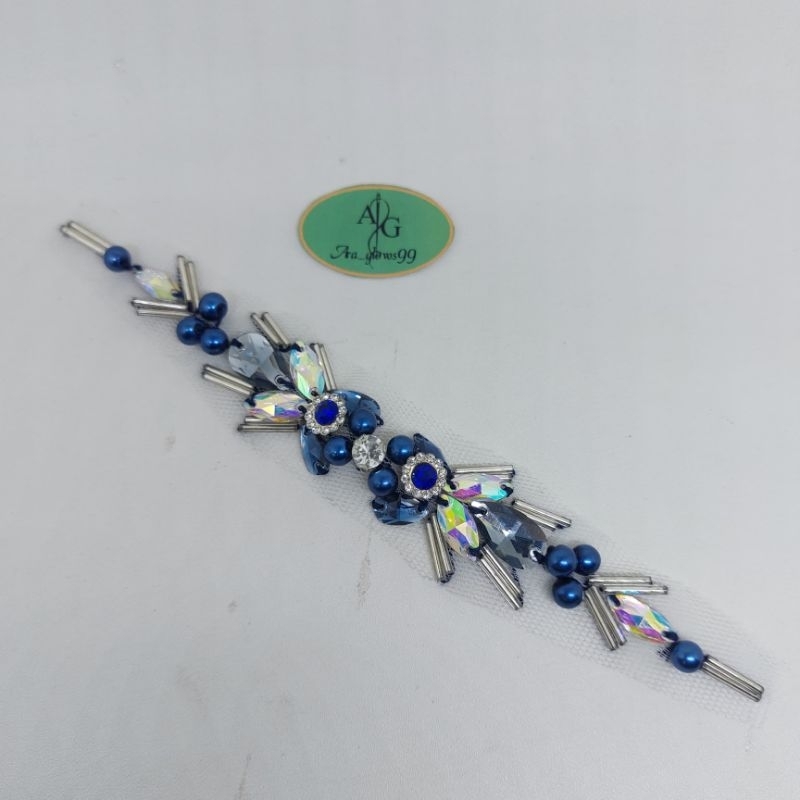 Payet rangkai mutiara || Payet rangkai cangkang resin || Payet rangkai bunga swarosky resin || mutia