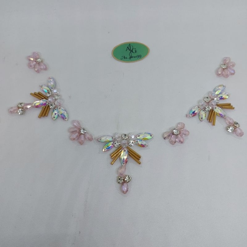 Payet rangkaian mutiara sintetis || Payet rangkai || Payet rangkai swarosky resin grade A || Payet r