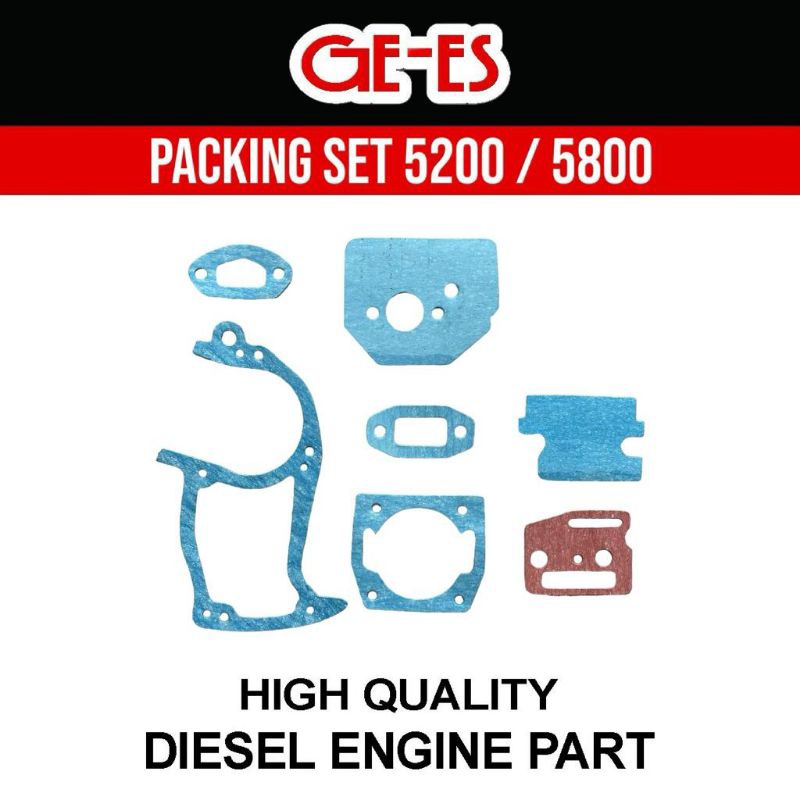 Packing Set Chainsaw 5200 Packing Set Chainsaw 5800 Gasket Kit 5200/5800 Potong Pohon Chainsaw 5200