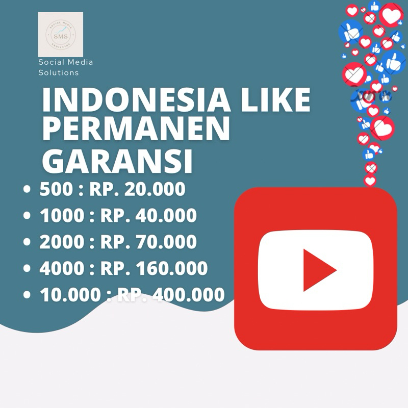 YOUTUBE INDO LIKE PERMANEN BERGARANSI