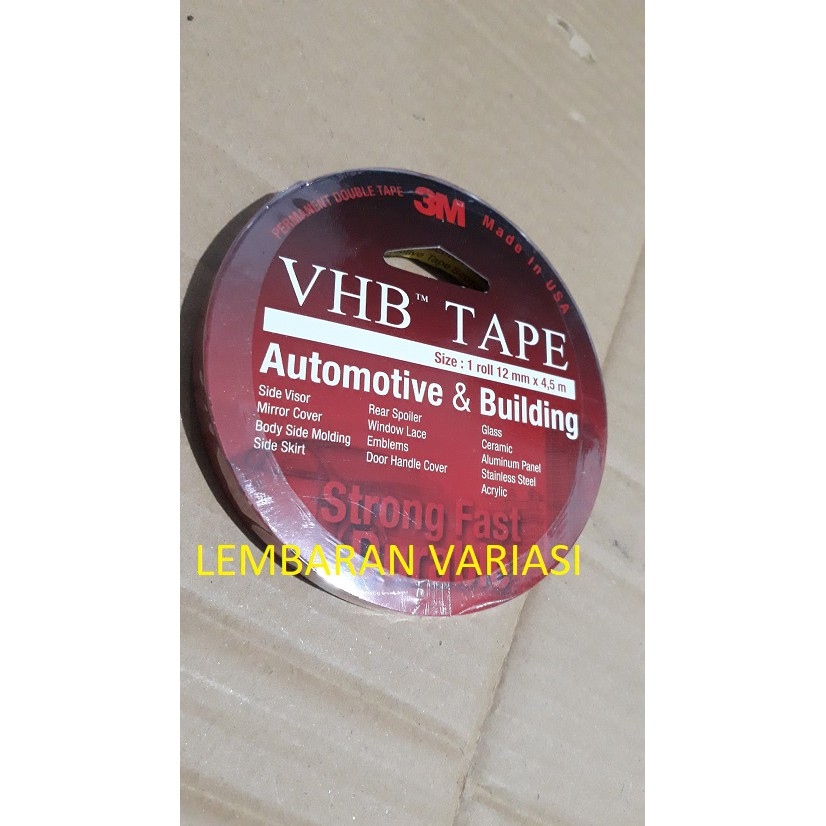 

Lem 3m vhb / double tape 12 mm x 4.5 m