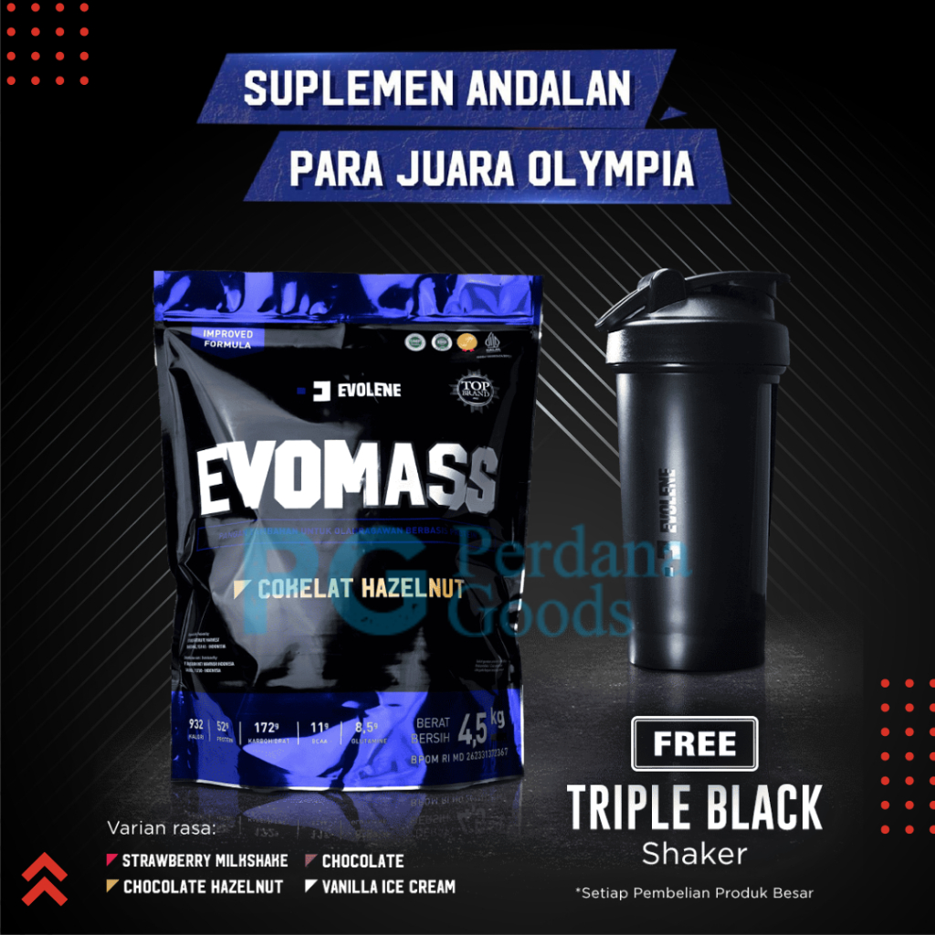 PROMO EVOLENE EVOMASS 10 LBS 4,5 KG FREE SHAKER
