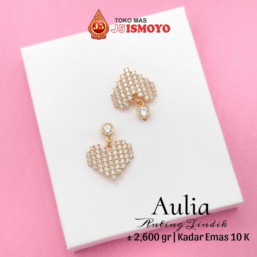 J5 Ismoyo Anting Tindik Emas Asli 10 Karat Aulia