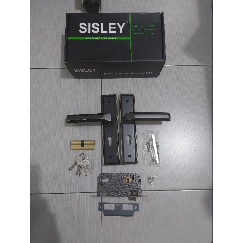 KUNCI HANDEL HANDLE PINTU SISLEY TANGGUNG HITAM BLACK