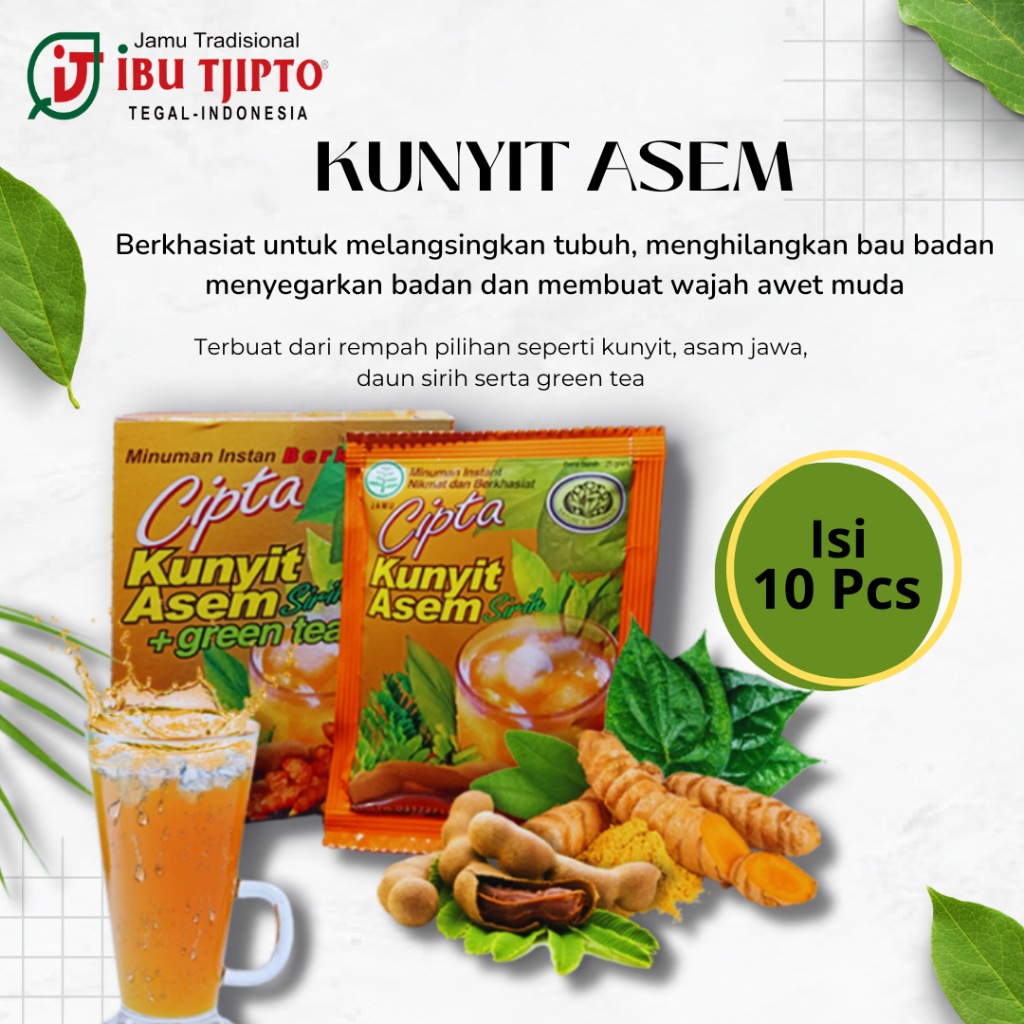 

KUNYIT ASAM SIRIH IBU TJIPTO ISI 10 PCS