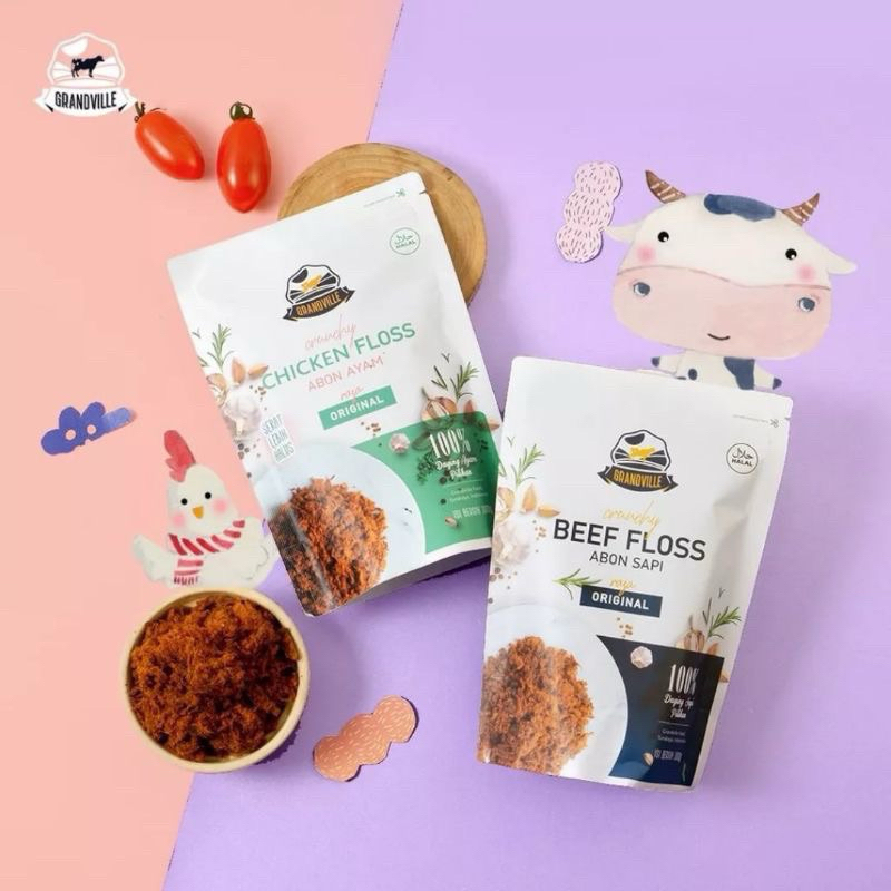 

grandville abon sapi ayam crunchy no msg no pengawet