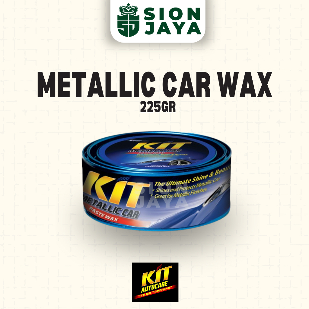 Kit Metalic Paste Wax Blue Kaleng biru 225 gr Pengkilap mobil motor metalik metallic
