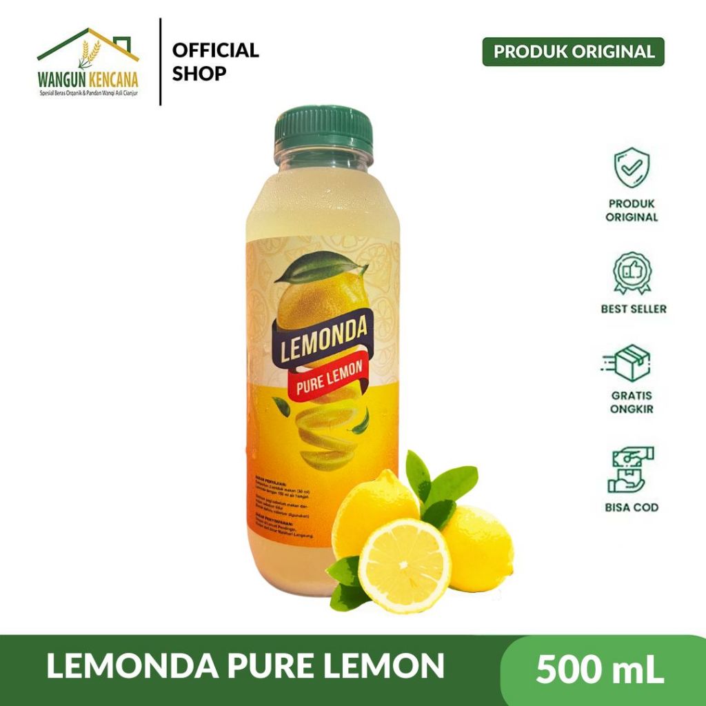 

LEMONDA - Pure Sari Lemon Jus Pelangsing 100% Lemon Asli 500ml