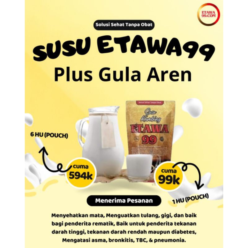 

Etawa99 + Gula Aren || Susu Kambing