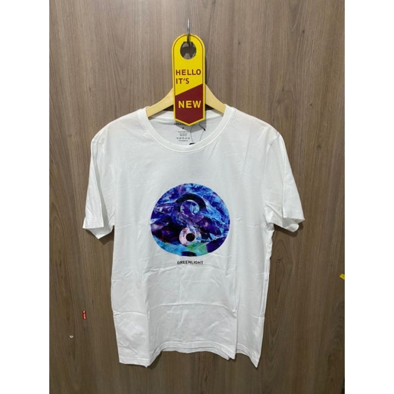 kaos greenlight putih 100% original size (M,L,XL)
