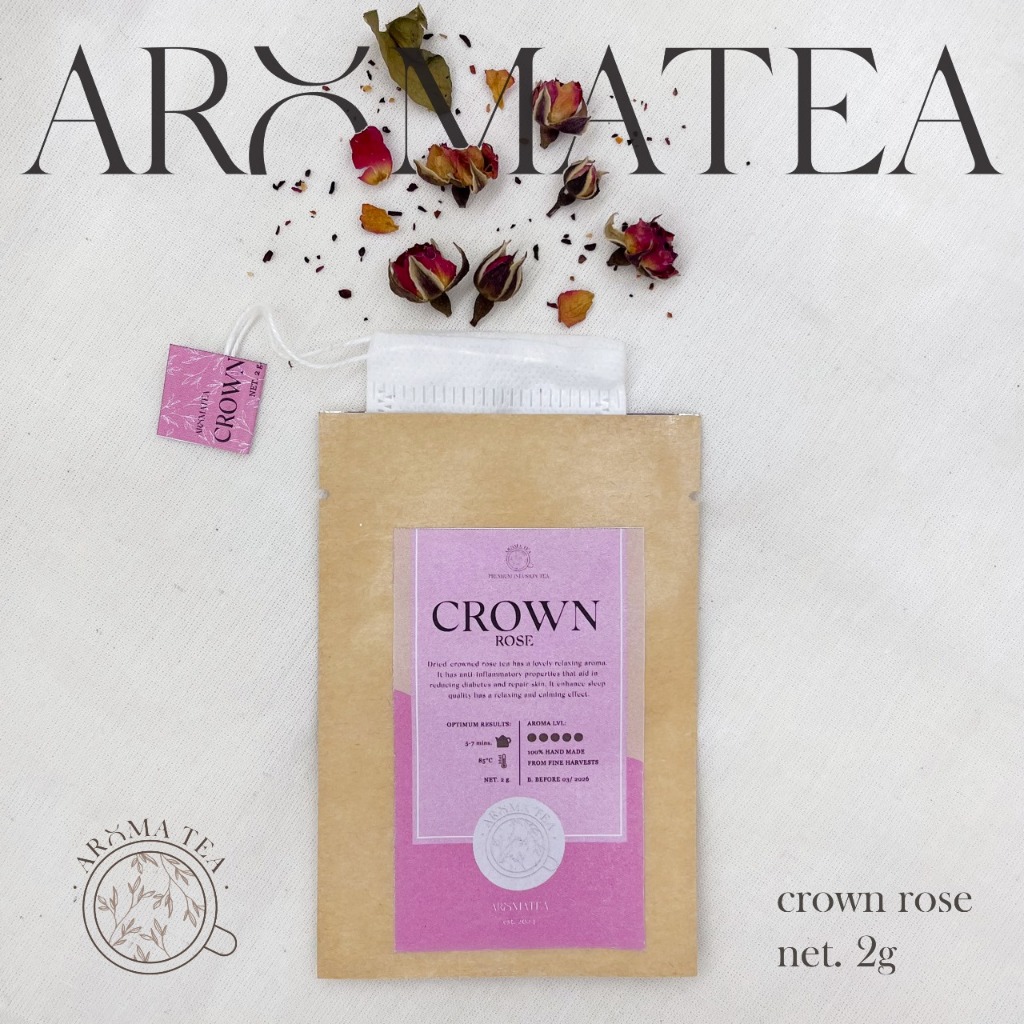 

AromaTea Crowned Rose Import Nylon Teabag