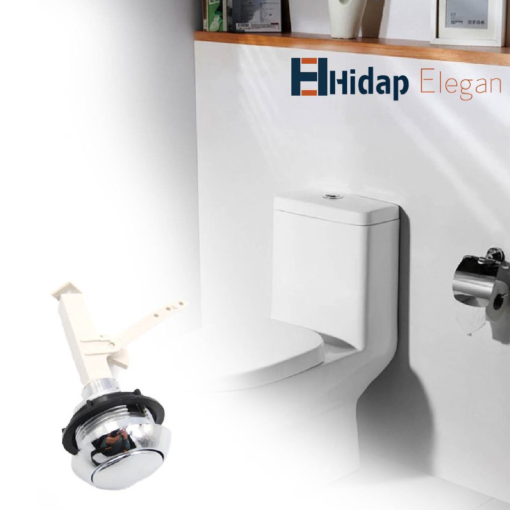Tombol Pembilas Toilet Single Flush Bundar Universal,Tombol Kloset,Tuas Flush Siram Toilet