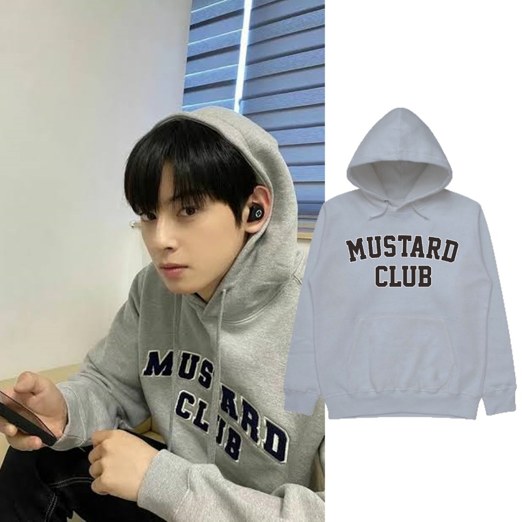 Jaket Hoodie Astro Cha Eun Woo Club Pria Wanita depan