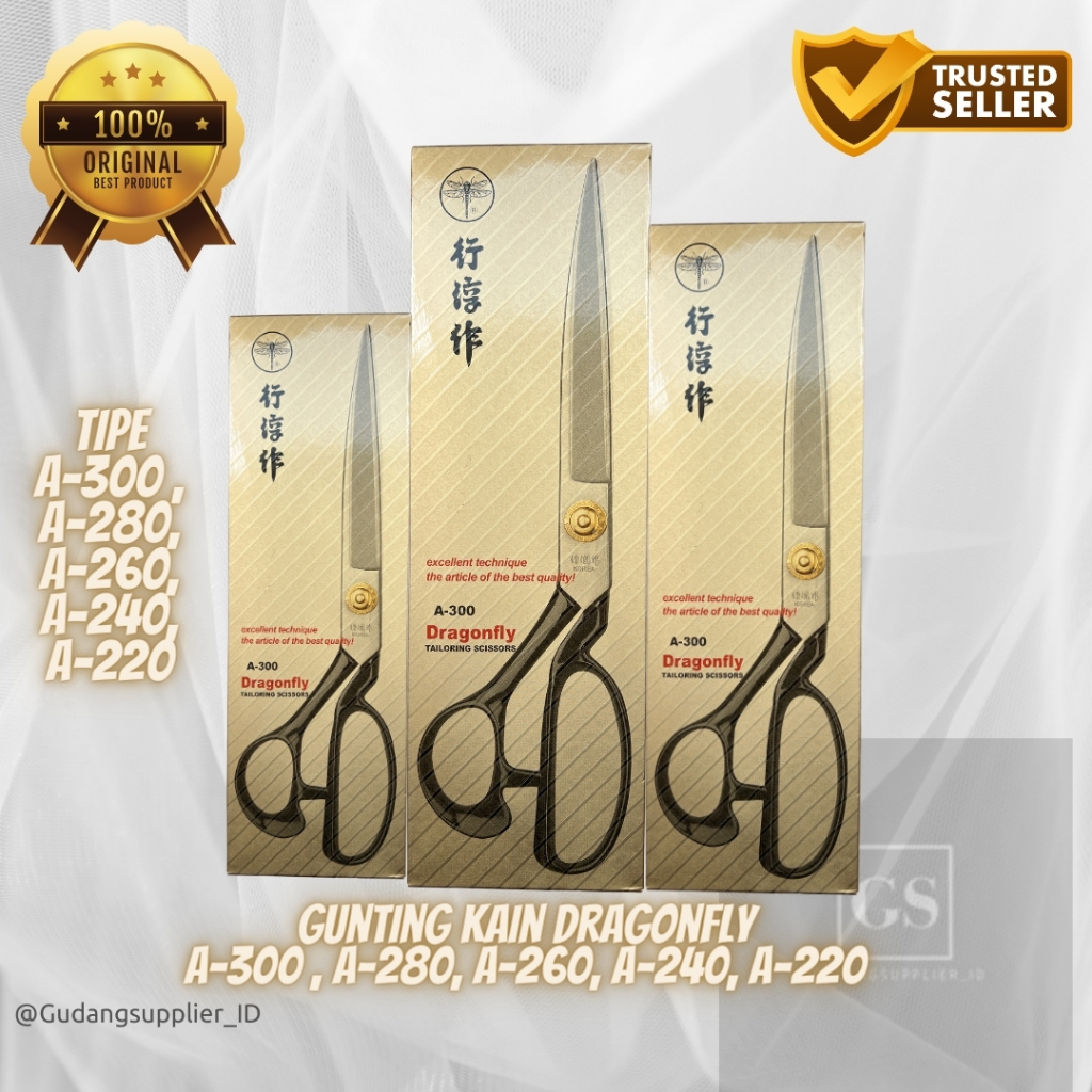 

Pus GUNTING KAIN DRAGONFLY KOREA TAILORING SCISSOR BEST QUALITY