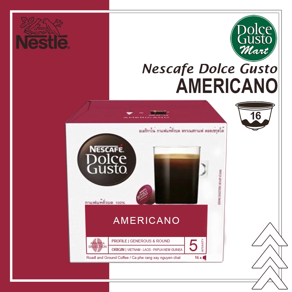 

Capsule Nescafe Dolce Gusto Americano Box Original Nestle Coffee - Kopi Kapsul Arabica Selection