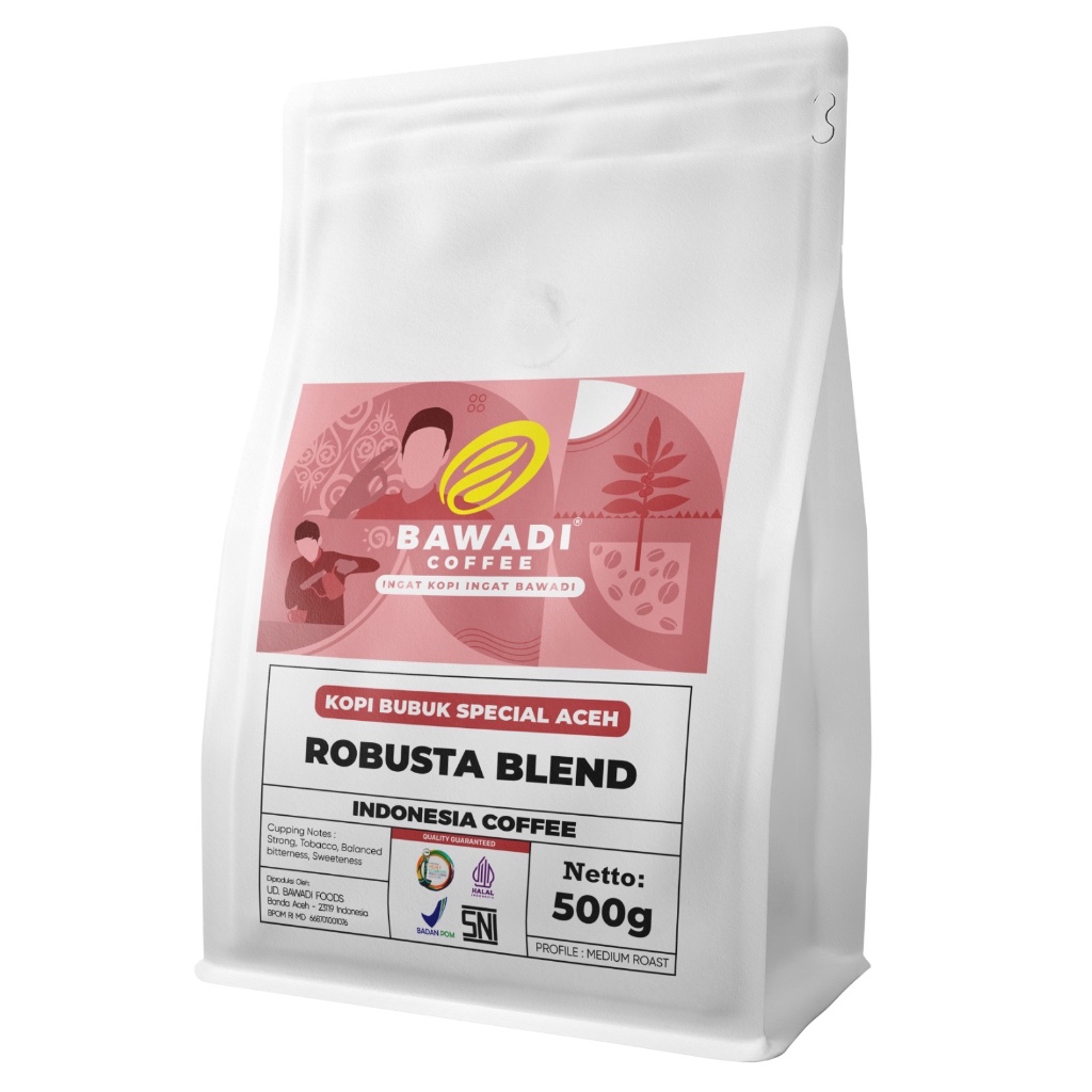 

Bawadi Coffee Robusta Blend 500 gr Gayo Aceh