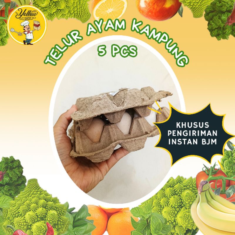 

TELUR AYAM KAMPUNG 5BIJI