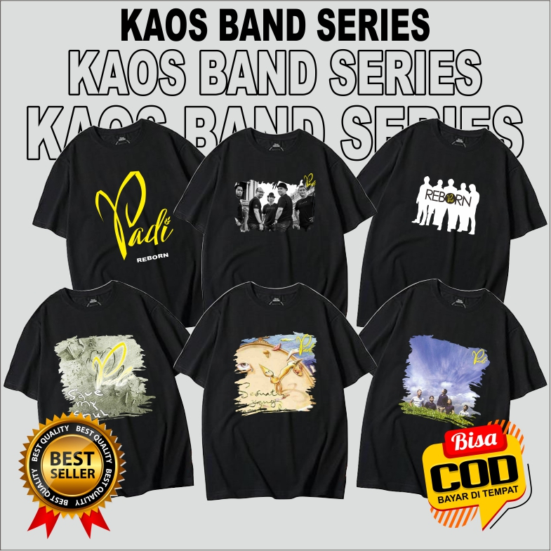 kaos baju band padi reborn - kaos band padi - kaos band indonesia padi