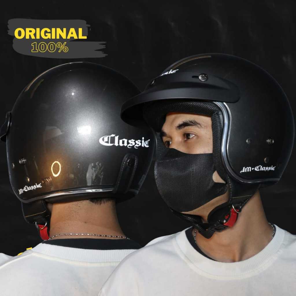 Helm Bogo Original 100% Classic retro Dewasa pria/wanita