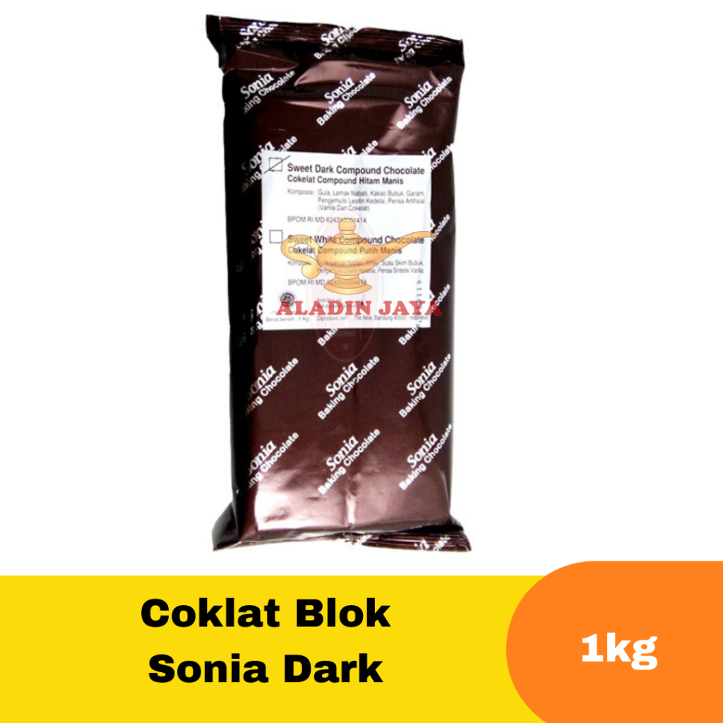 

Coklat Blok Sonia Dark 1kg