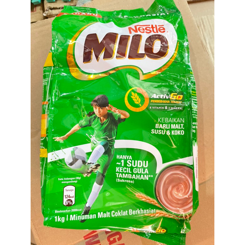 

Milo malaysia 1 kg/1.000 gram nestle bubuk coklat asli malaysia