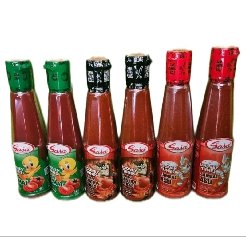 

Sasa sambal/saus 135ml mix 6 botol