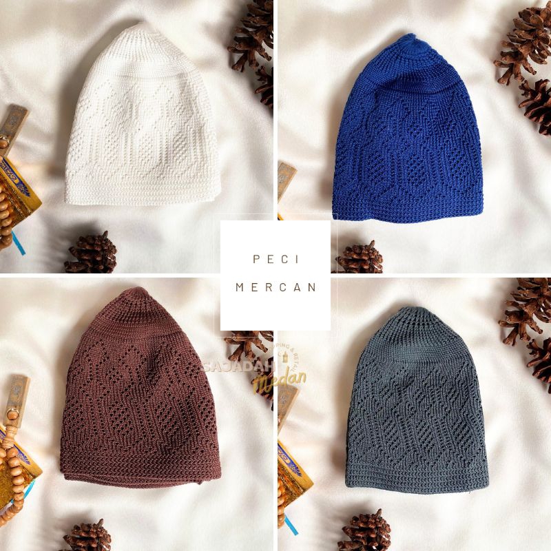 PECI MODEL MERCAN POLOS DEWASA LOBE KOPIAH