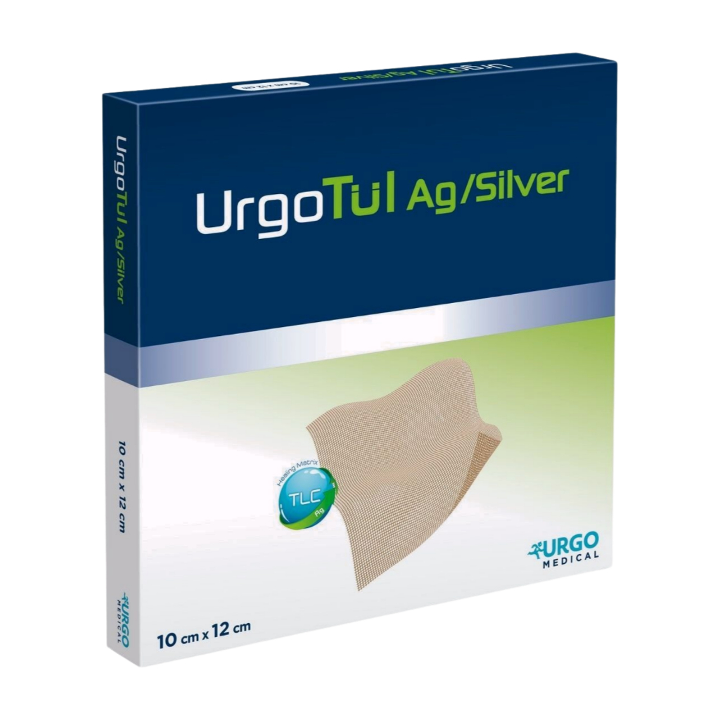 Urgotul ag silver Contact layer 15 cm x 20 cm / Luka infeksi / Box Isi 16 pcs