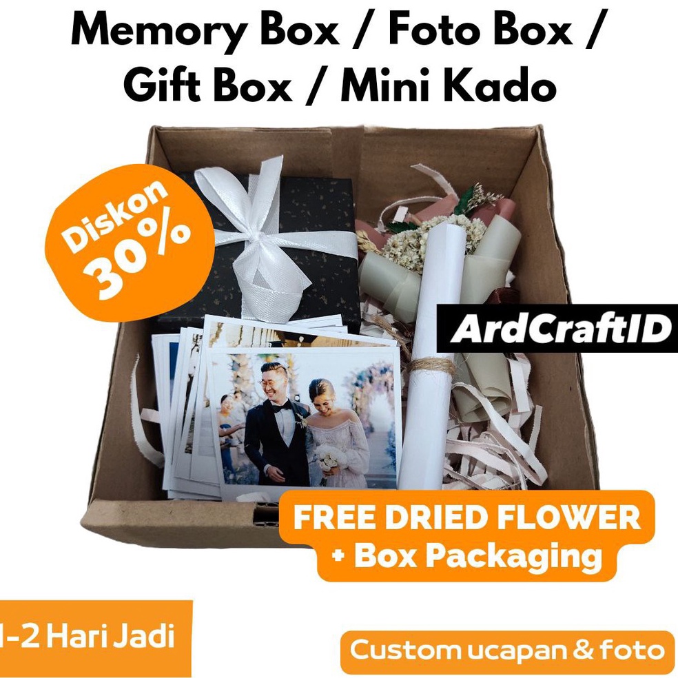 KODE C29E Memory Box  Foto Box  Gift Box  Mini Kado