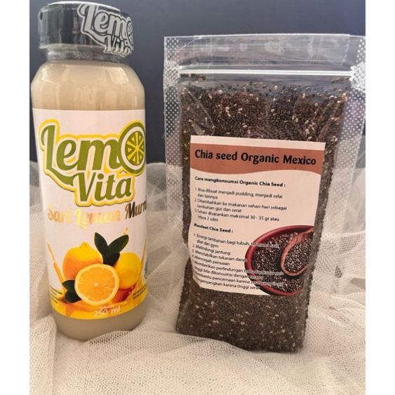 

Free Ongkir PAKET HEMAT CHIA SEED 1gr LEMOVITA 25ml Paket Jus diet